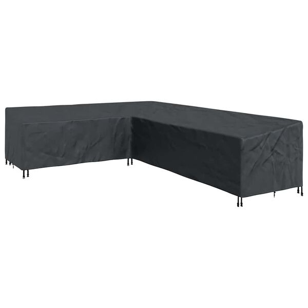 vidaXL Furniture Cover Black 330 x 255 x 80 cm 600D Oxford Fbric