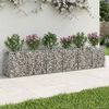vidaXL Gabion Raised Bed 2 pcs Silver 300 x 50 x 60 cm