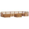vidaXL Outdoor Sofa Set 8 pcs Natural