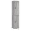 vidaXL Highboard Grey Sonoma 34,5x34x180 cm Engineered Wood
