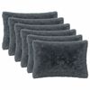vidaXL Cushion with Pillow HEERLEN 6 pcs Anthracite PV Fleece