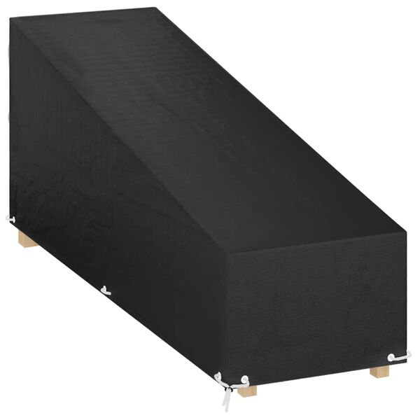 vidaXL Sunlounger Cover 12 Eyelets 200x65x35/60 cm Polyethylene
