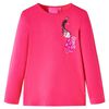 Kids' T-shirt with Long Sleeves Bright Pink 104