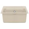 vidaXL Sink Beige 620 x 500 mm 80% Quartz and 20% Resin