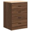 vidaXL Garage Storage Cabinet Brown Oak 60x51x85 cm Solid Wood Pine