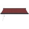 vidaXL Automatic Retractable Awning Burgundy 350x250 cm