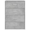 vidaXL Sideboard Concrete Grey 60x31x84 cm Engineered Wood