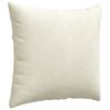 vidaXL Sofa Pillows 2 pcs Cream 45 x 45 cm Corduroy Fabric