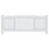 vidaXL MDF Radiator Cover White 205 cm