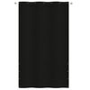 vidaXL Balcony Screen Black 140x240 cm Oxford Fabric