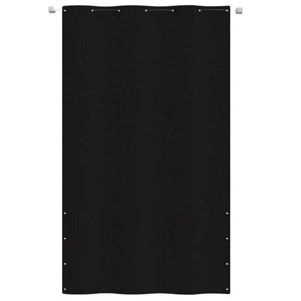 vidaXL Balcony Screen Black 140x240 cm Oxford Fabric
