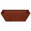 vidaXL Garden Planter Rusty 50 x 50 x 15 cm Weathering Steel