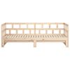 vidaXL Pull-out Day Bed without Mattress Solid Wood Pine 2x(90x200) cm
