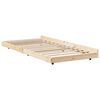 vidaXL Bed Frame Natural 75 x 190 cm Solid Pine Wood