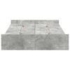 vidaXL Storage Bed Frame Concrete Grey 120 x 200 cm Engineered Wood