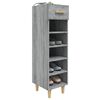 vidaXL Shoe Cabinet Grey Sonoma 30x35x105 cm Engineered Wood