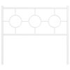 vidaXL Metal Replace Headboard White 100 cm