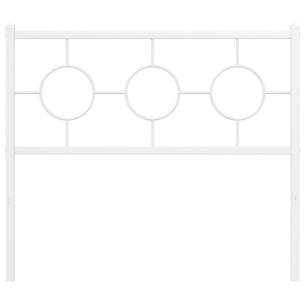 vidaXL Metal Replace Headboard White 100 cm