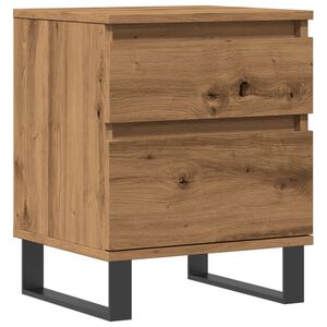 vidaXL Bedside Cabinet Artisan Oak 40x35x50 cm Engineered Wood