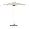 vidaXL Parasol Base Dark Grey Wood Look 45 x 45 x 31.5 cm