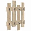 vidaXL Wall-Mounted Coat Rack Wall-Mounted Sonoma Oak 60 x 3 x 82 cm