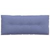 vidaXL Back Pillow Jeans Blue 120 x 19 x 50 cm Fabric