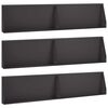 vidaXL Retaining Wall 6 pcs 100 x 12 x 40 cm Steel Black