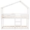 vidaXL Bunk Bed without Mattress White 80x200 cm Solid Wood Pine
