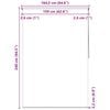 vidaXL Shower Roller Blind 160x240 cm Square