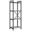 vidaXL Bookshelf Grey sonoma 40 x 30 x 119 cm Engineered Wood