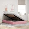 vidaXL Storage Bed with Mattress with Storage Pink 140 x 190 cm Velvet