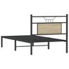 vidaXL Bed Frame without Mattress Sonoma Oak 75x190 cm Small Single Engineered Wood