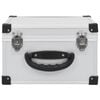 vidaXL CD Case for 40 CDs Aluminium ABS Silver