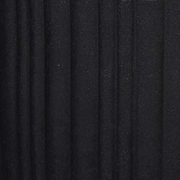 Capi Vase Urban Tube Tapered 40x40 cm Black KBLT801