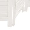 vidaXL Room Divider 3 Panels White Solid Wood Paulownia