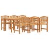 vidaXL 7 Piece Garden Dining Set Solid Wood Teak