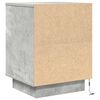 vidaXL Bedside Cabinets with LED Lights 2 pcs Concrete Grey 38x34x50 cm
