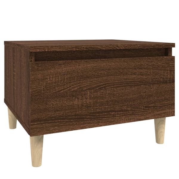 vidaXL Side Table Brown Oak 50x46x35 cm Engineered Wood