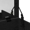 vidaXL Dressing Table Black oak 60 x 40 x 75 cm Engineered wood