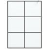 vidaXL Walk-in Shower Wall Black 140x195 cm Frosted ESG Glass