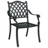 vidaXL Garden Dining Set 7 pcs Black Aluminium