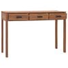 vidaXL Office Desk 110x40x75 cm Solid Teak Wood