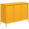 vidaXL Sideboard Mustard Yellow 101.5x39x73.5 cm Cold-rolled Steel