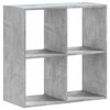 vidaXL Bookcase Concrete Grey 68.5x32x68.5 cm Engineered Wood