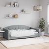 vidaXL Day Bed without Mattress Light Grey 90x190 cm Single Fabric