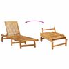 vidaXL Sun Lounger Reclining 1-person 2 pcs Brown Solid Acacia Wood