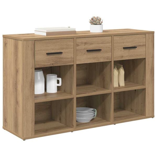 vidaXL Sideboard Artisan Oak 100 x 30 x 59.5 cm Engineered Wood
