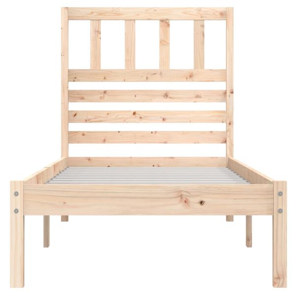 vidaXL Bed Frame without Mattress Solid Wood Pine 90x200 cm