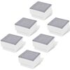 vidaXL LED Inground Lights 6 pcs 100x100x68 mm