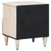 vidaXL Bed cabinet with Drawer White 40 x 33 x 46 cm Solid Mango Wood